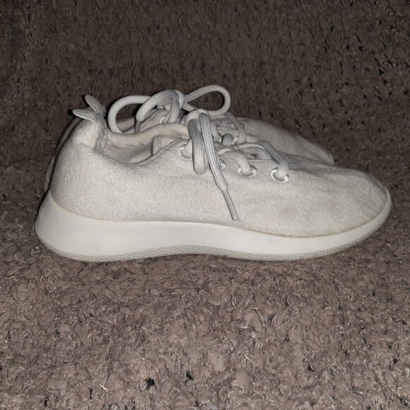 ALLBIRDS-Wool Runners Shoes-Cream Merino Sneakers-Sz 7-Excellent - Picture 5 of 8